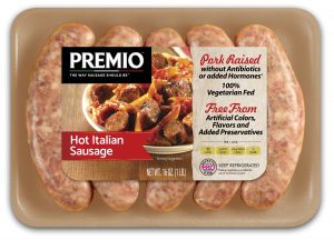 Premio Hot Italian Antibiotic Free Sausage