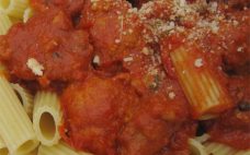 Pasta Sauce with Italian Sausage and Chicken Meatballs