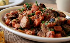 Italian sausage and sweet potato hash