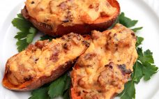 twice-baked sweet potatoes