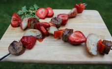 Strawberry Sausage Kabobs