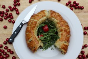 holiday sausage wreath