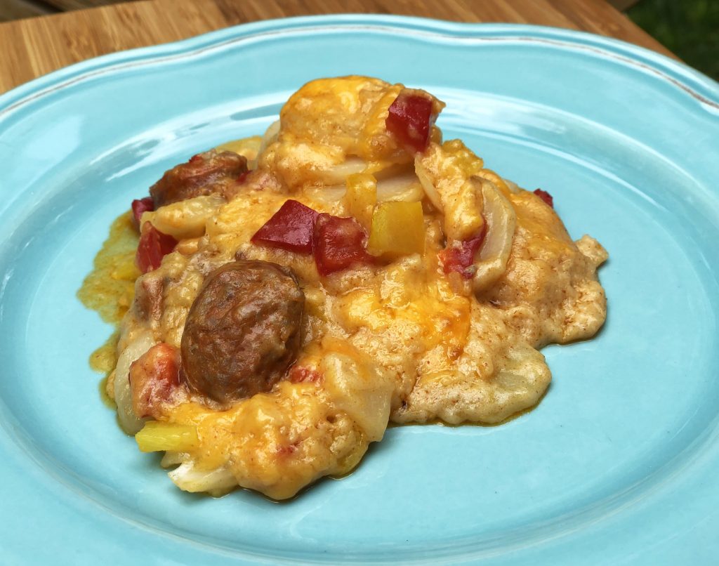 Savory Scalloped Potatoes With Crumbled Sausage