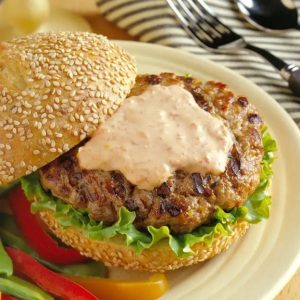 Spicy Asian Ground Pork Burgers | Premio Foods