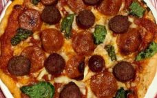 Gluten Free Pizza with delicious Premio Sausage